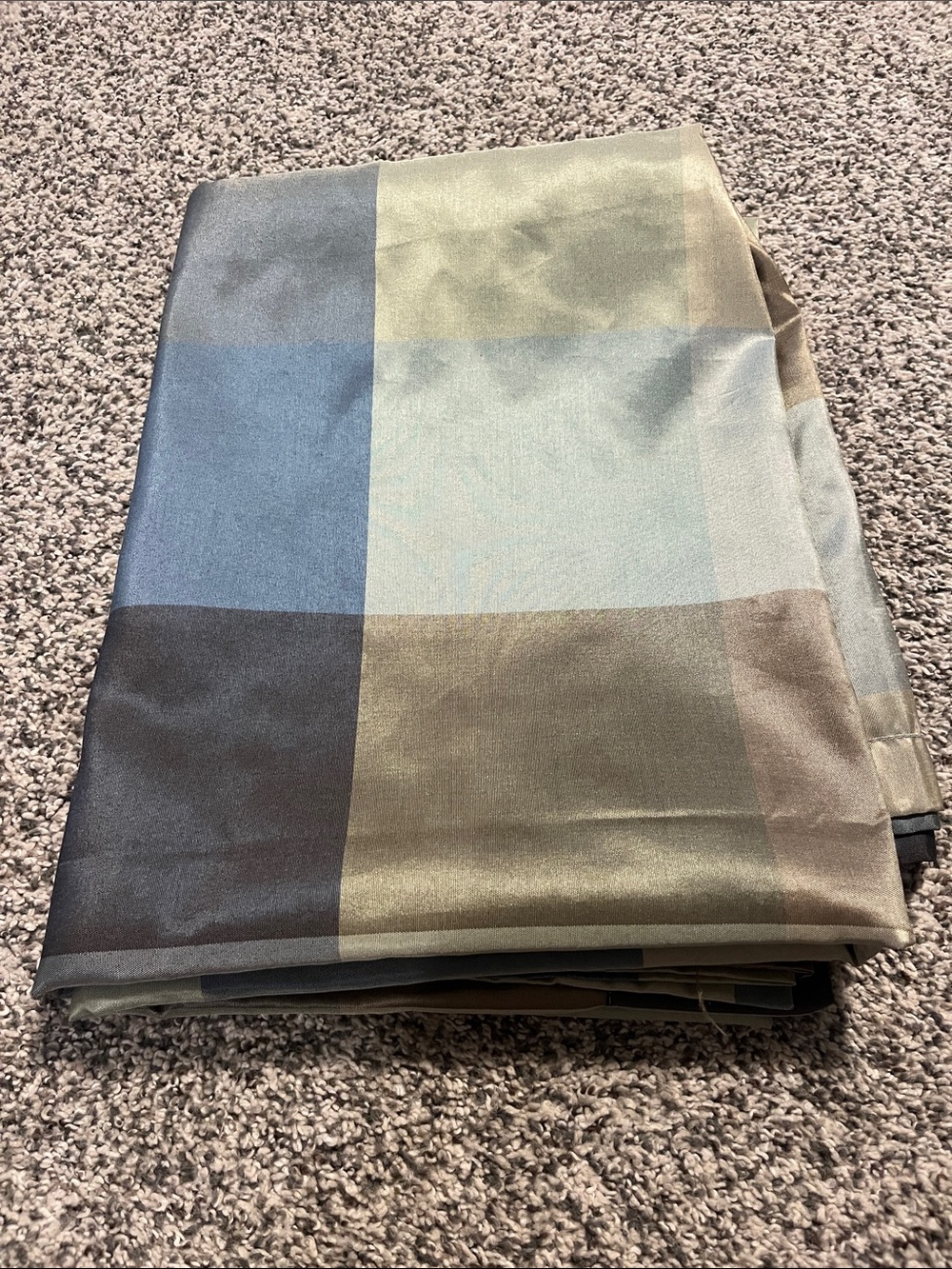 Block-Check Curtains